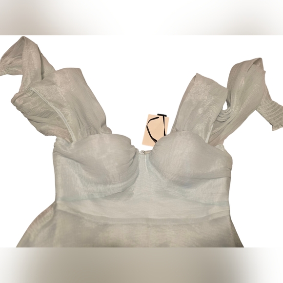 House Of Harlow X REVOLVE Burna Mini Dress Pale Blue Size M NWT - Picture 9 of 9